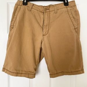 Khaki Non-Stretch Shorts for Men